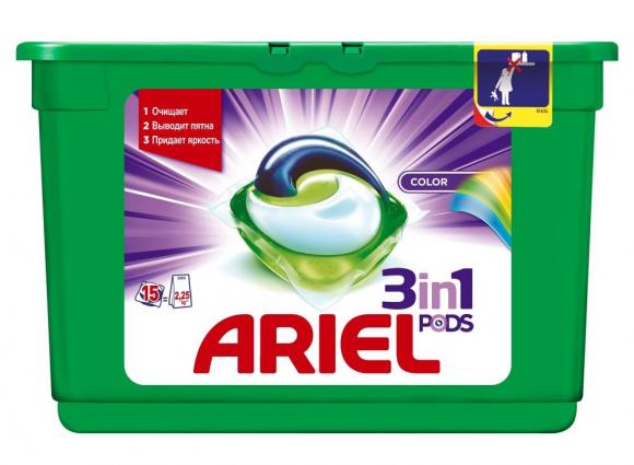 ARIEL Color 15 шт Капсулы для стирки