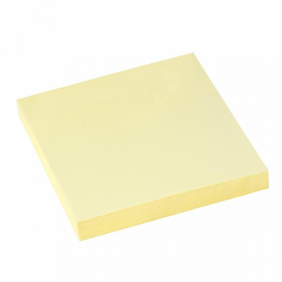Блок самоклеящийся (стикеры), STAFF, 76*76 мм, 100 листов, желтый
