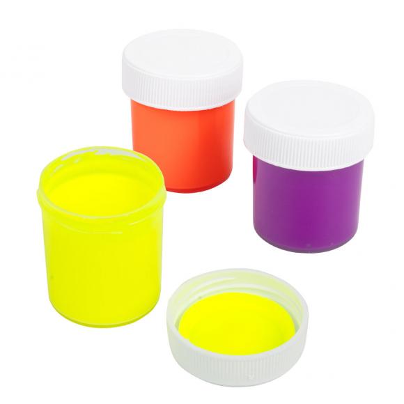 Краски акриловые НЕОНОВЫЕ для рисования и хобби BRAUBERG 6 цветов по 20 мл