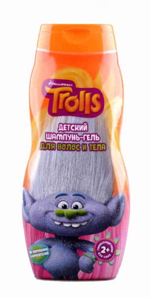 Детский шампунь - гель Trolls Для волос и тела, 300 мл.