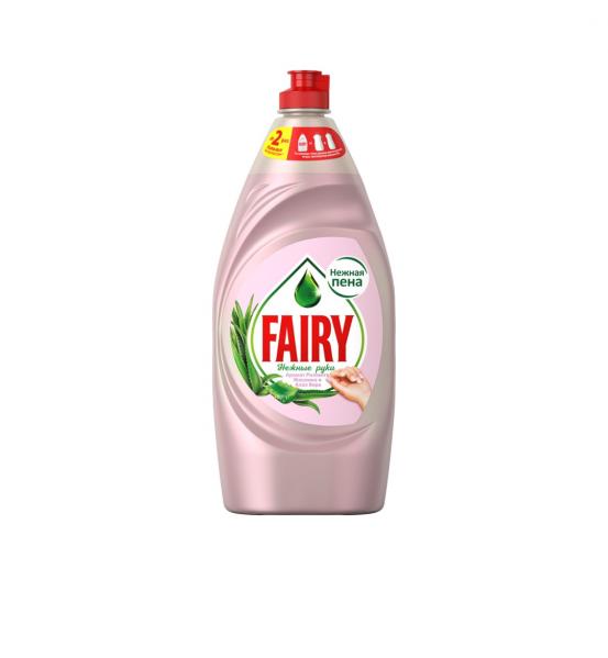 Fairy Средство для мытья посуды Нежные руки. Розовый Жасмин и Алоэ Вера, 900 мл.