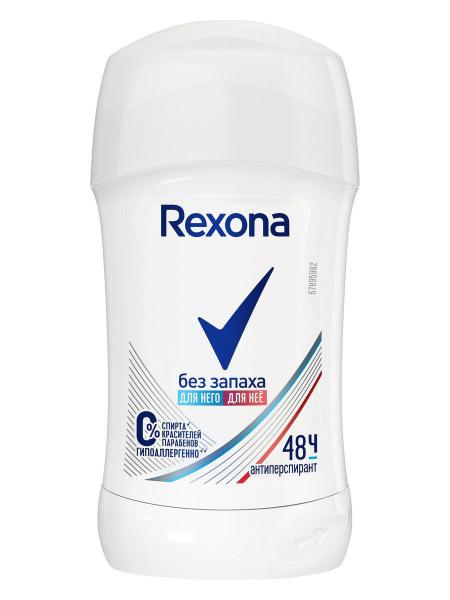 Антиперспирант-стик женский REXONA Чистая защита, без запаха, 40мл