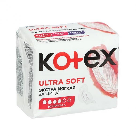Kotex Прокладки гигиенические ULTRA SOFT, 10 нормал
