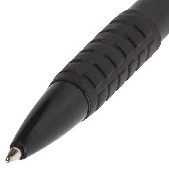 Ручка шариковая автоматическая BRAUBERG "Explorer", СИНЯЯ, корпус черный, узел 0,7 мм, линия письма 0,35 мм