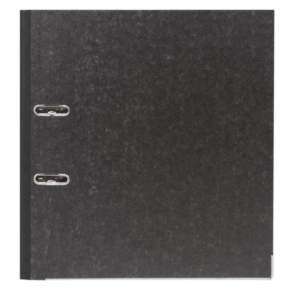 Папка-регистратор ErichKrause (Эрик Краузе), с мраморным покрытием, 70 мм, черный корешок