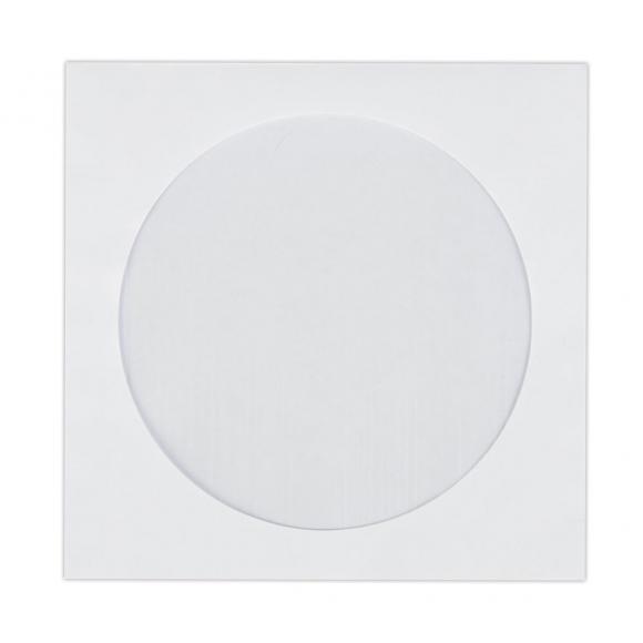 Конверты для CD/DVD (125х125 мм) с окном, бумажные, клей декстрин, КОМПЛЕКТ 100 шт.