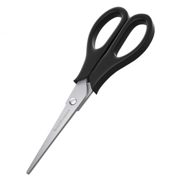 Ножницы ErichKrause Standart, 170 мм, черные, в картонной упаковке, 14861
