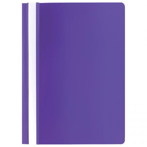 Скоросшиватель пластиковый STAFF, А4, 100/120 мкм, фиолетовый