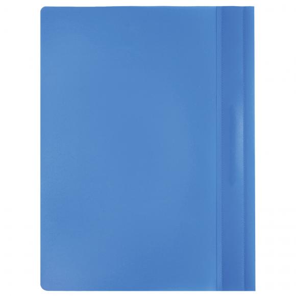 Скоросшиватель пластиковый STAFF, А4, 100/120 мкм, голубой