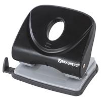 Дырокол BRAUBERG "Original", до 25 листов, черный