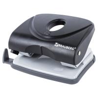 Дырокол BRAUBERG "Original", до 25 листов, черный