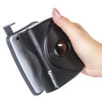 Дырокол BRAUBERG "Original", до 25 листов, черный