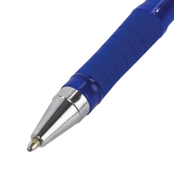 Ручка шариковая масляная с грипом BRAUBERG "Model-XL TONE", СИНЯЯ, узел 1,0 мм, линия письма 0,5 мм