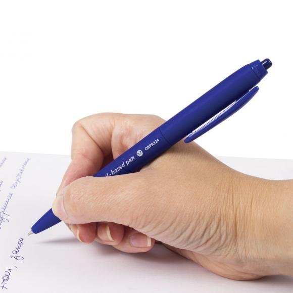 Ручка шариковая масляная автоматическая BRAUBERG "Sky Blue", СИНЯЯ, soft-touch, узел 0,7 мм, линия письма 0,35 мм