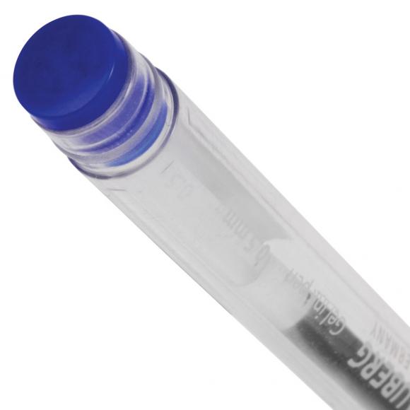 Ручка гелевая с грипом BRAUBERG "Number One", СИНЯЯ, узел 0,5 мм, линия письма 0,35 мм
