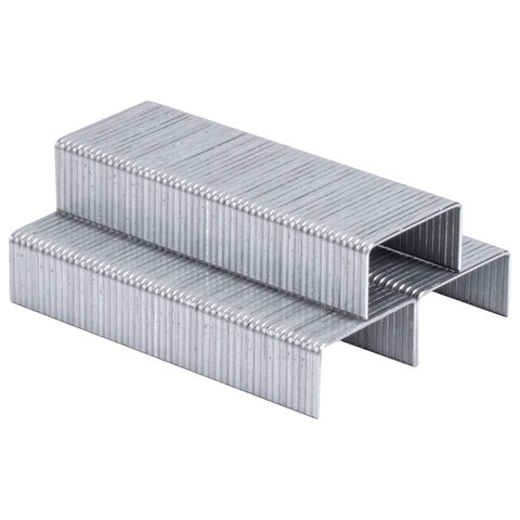 Скобы для степлера цинковое покрытие №10, 1000 штук, BRAUBERG "EXTRA", до 20 листов