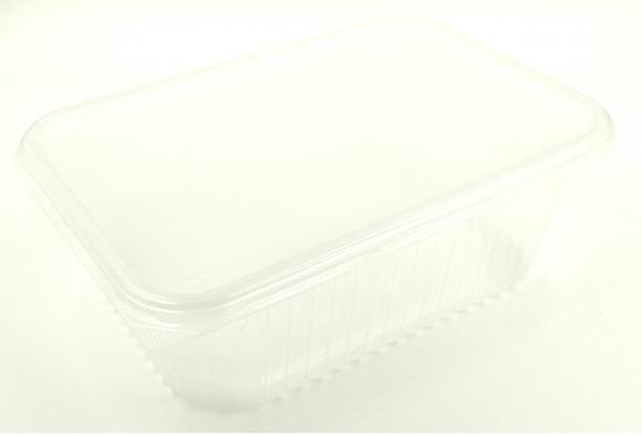 Контейнер одноразовый 1000мл 186*132мм прозрачный с крышкой, 1шт