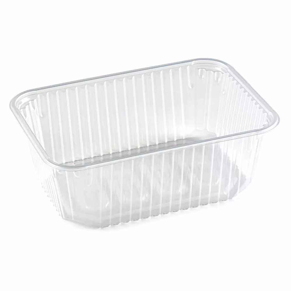 Контейнер одноразовый 1000мл 186*132мм прозрачный с крышкой, 1шт