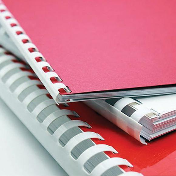 Пружины пластиковые для переплета, КОМПЛЕКТ 50 шт., 32 мм (для сшивания 241-280 л.), белые, BRAUBERG