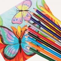 Карандаши цветные ПИФАГОР "ФЕЯ", 12 цветов, пластиковые, классические заточенные