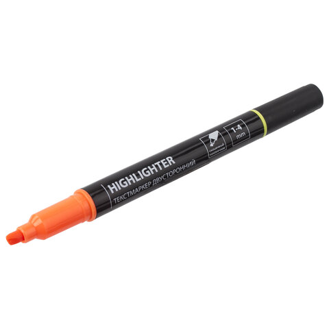 Набор текстовыделителей двусторонних BRAUBERG 4 шт., АССОРТИ, линия 1-4 мм