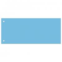 Разделители листов (полосы 240х105 мм) картонные, КОМПЛЕКТ 100 штук, голубые, BRAUBERG