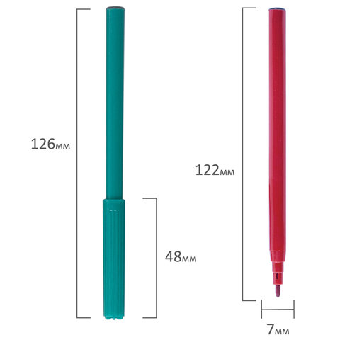 Фломастеры ПИФАГОР, 18 цветов, вентилируемый колпачок