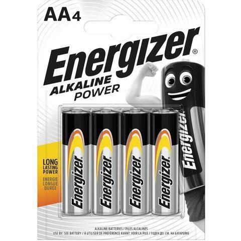 Батарейки ENERGIZER LR6/AA Alkaline Power, блистер 4 шт