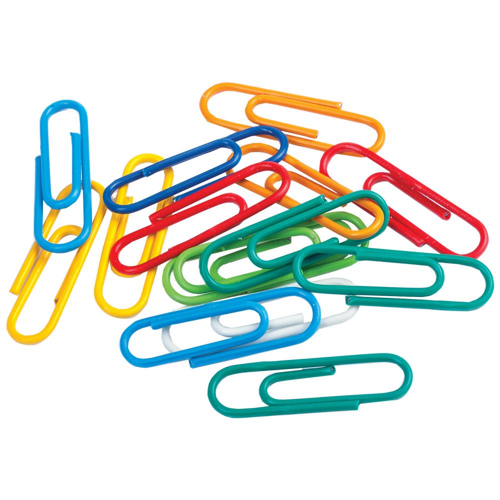 Скрепки STAFF Manager, 28 мм, цветные, 100 шт., в картонной коробке