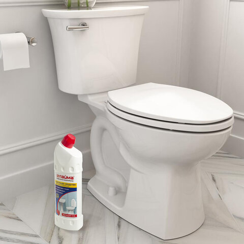 Средство для уборки туалета 1 л, ЛАЙМА PROFESSIONAL, гель с отбеливающим эффектом, 601611