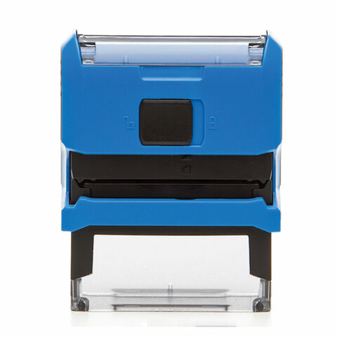 Штамп самонаборный 4-строчный, оттиск 47х18 мм, синий без рамки, TRODAT 4912P4/DB, КАССЫ В КОМПЛЕКТЕ, 4912/DB