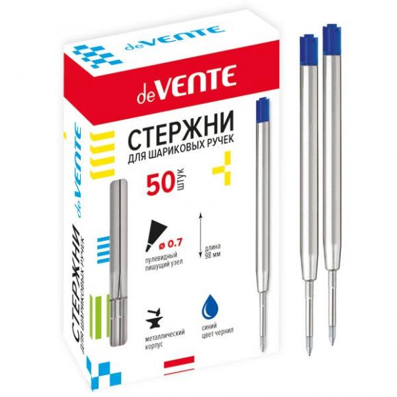 Стержень шариковый тип PARKER 98мм*0,7мм металлический корпус, синий deVENTE