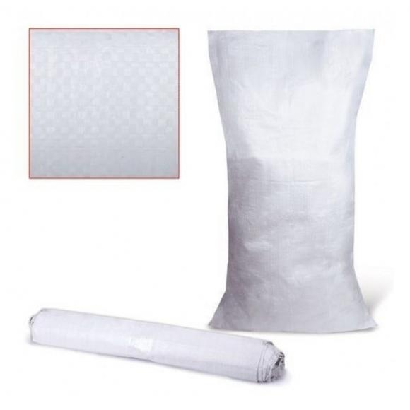 Мешок (пакет) полипропилен 55*105см белый, для строительного мусора