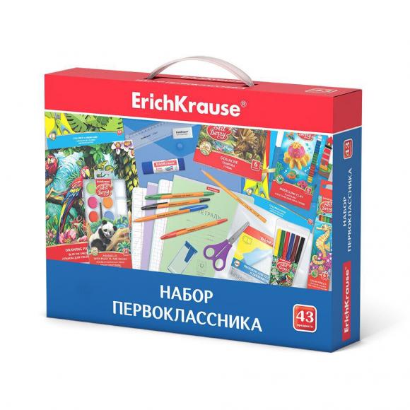 Набор первоклассника ErichKrause 43 предмета в подарочной коробке