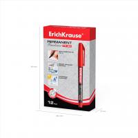 ErichKrause маркер красный перманентный, 0,6мм, металлический наконечник, FP-50