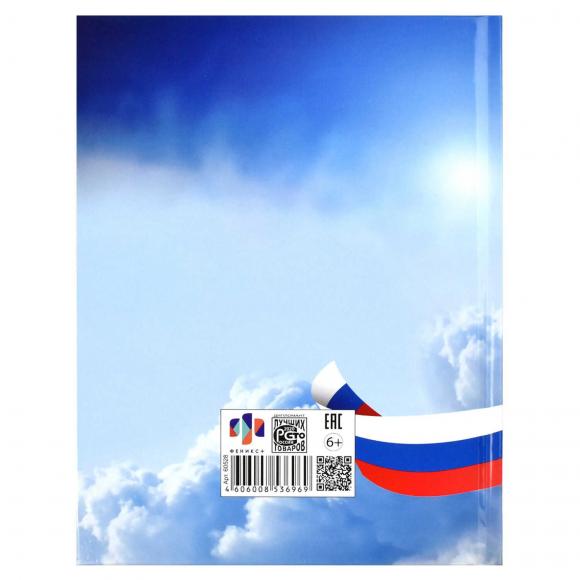 Дневник универсальн. обл. 7БЦ "Дневник российского школьника. Небо" глянц.лам., 48л