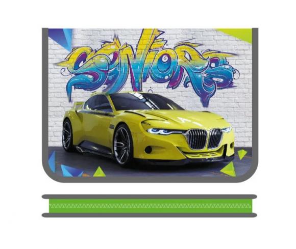 Папка для тетрадей А5 (230*180*25) 1 отд. молния вокруг, пластик "Скайлайн"