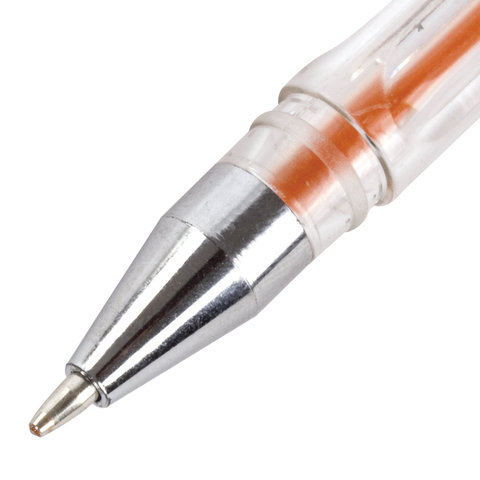 Ручки гелевые ПИФАГОР, НАБОР 6 ЦВЕТОВ, БЛЕСТКИ, корпус прозрачный, узел 0,7 мм, линия письма 0,5 мм