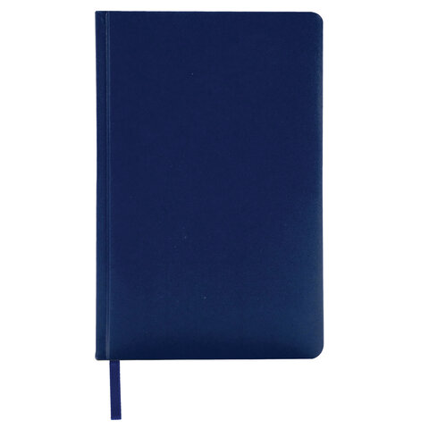 Ежедневник недатированный А5 (138х213 мм) BRAUBERG "Select", балакрон, 160 л., темно-синий