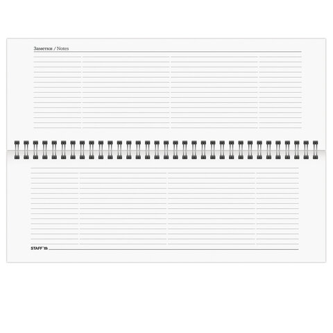 Планинг датированный на 2023 г. 285х112 мм, STAFF, гребень, картонная обложка, 64 л., "City"