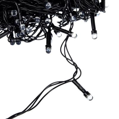 Гирлянда электрическая светодиодная, вьюн, черный шнур, 9м 100LED, СноуБум