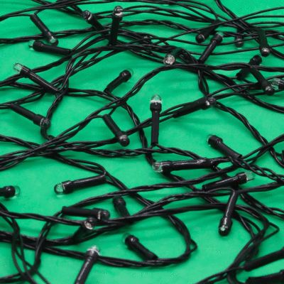 Гирлянда электрическая светодиодная, вьюн, черный шнур, 9м 100LED, СноуБум