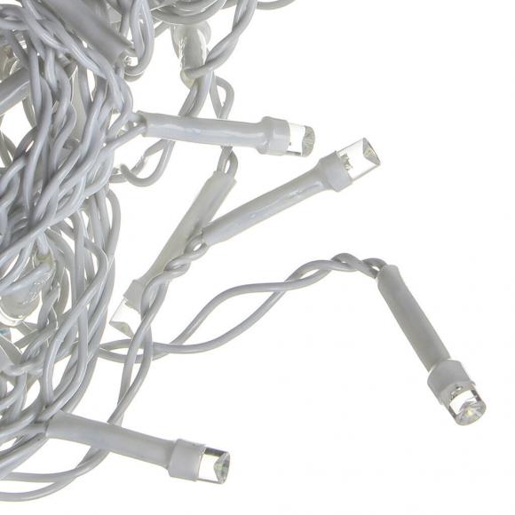 Гирлянда электрическая Бахрома 2*0,5*0,7м 80LED, светодиодная, белый провод, белый свет