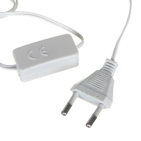 Гирлянда электрическая Бахрома 2*0,5*0,7м 80LED, светодиодная, белый провод, белый свет