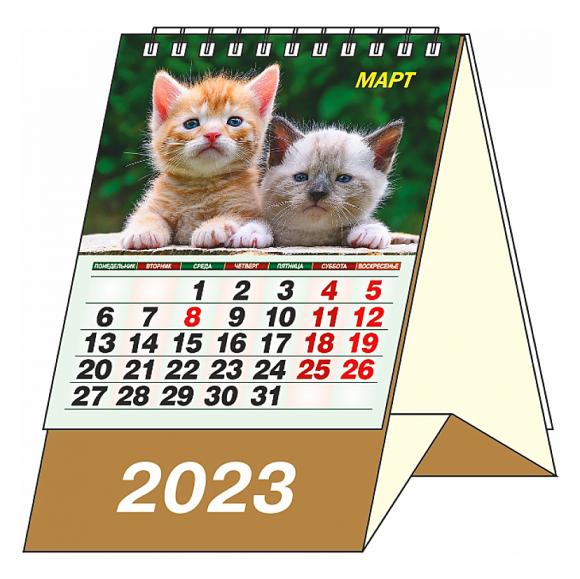 Календарь-домик на 2023г. Котята