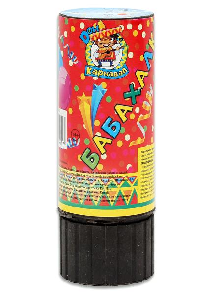 Хлопушка пневматическая "Бабахалка" 11см квадраты, фольга MILAND (Х-1450)