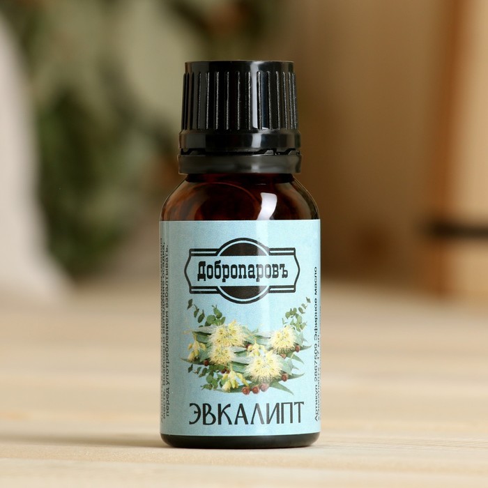 Эфирное масло "Эвкалипт", флакон-капельница, "Добропаровъ", 17 мл.