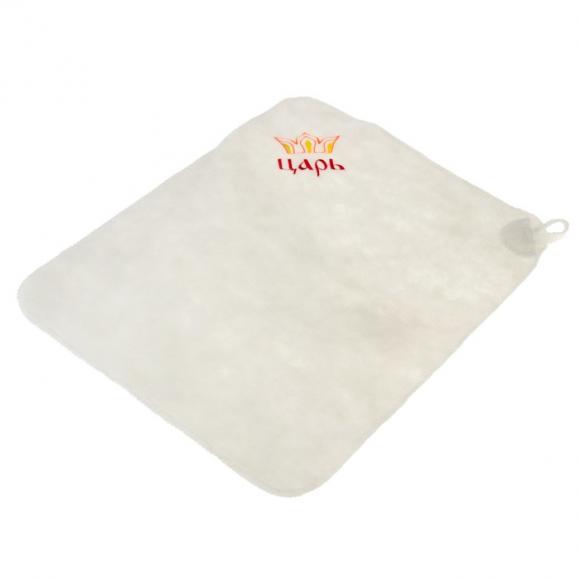 Набор банный с вышивкой Царь, портфель 5 предметов, белый