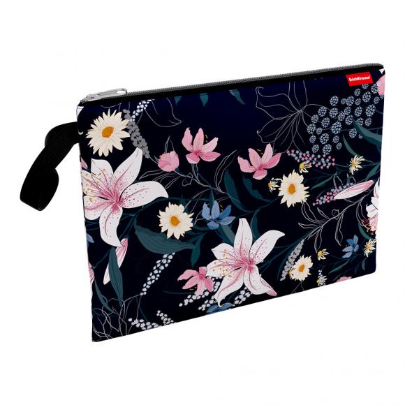 Папка ткань А4 ErichKrause Lily 250*365мм с петлей, молния