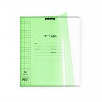 ErichKrause тетрадь в клетку 18 листов А5, пластиковая обложка зеленая, Классика CoverPrо Neon